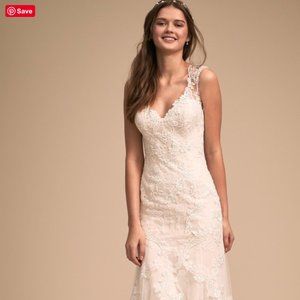 BHLDN Lure of Lace Gown Size 2